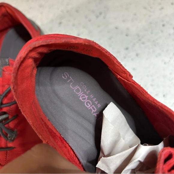 Cole Haan StudioGrand Pack and Go Trainer Red Sneaker​​ - Picture 3 of 10